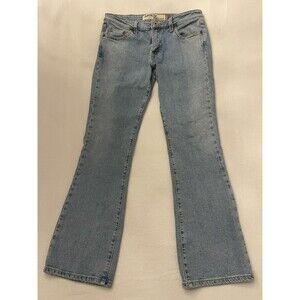 Levis 518 Superlow Boot Cut Jeans Juniors 7M Blue Low Rise Stretch Denim